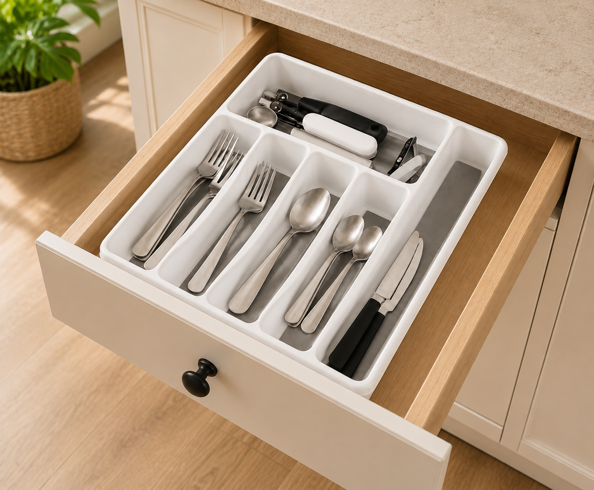 Section Silverware Drawer Organizer