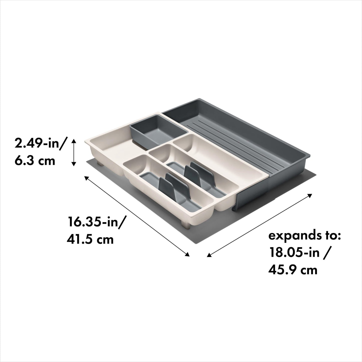 OXO Expandable Utensil Drawer Organizer, Gray