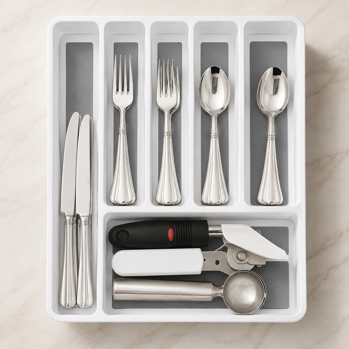Section Silverware Drawer Organizer