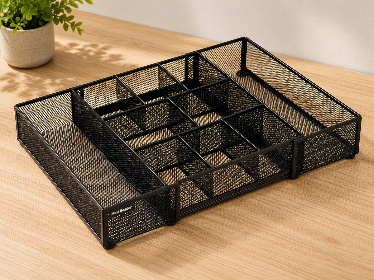 Expandable Mesh Desk Drawer Organizer